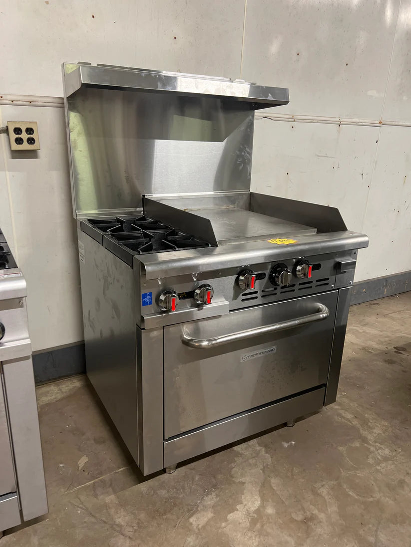 36" 2 Burner Stove with 24" Griddle & Oven