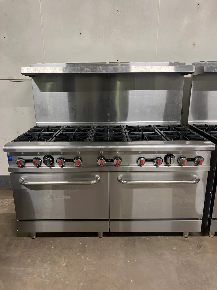 60" 10 Burner Stove with Ovens