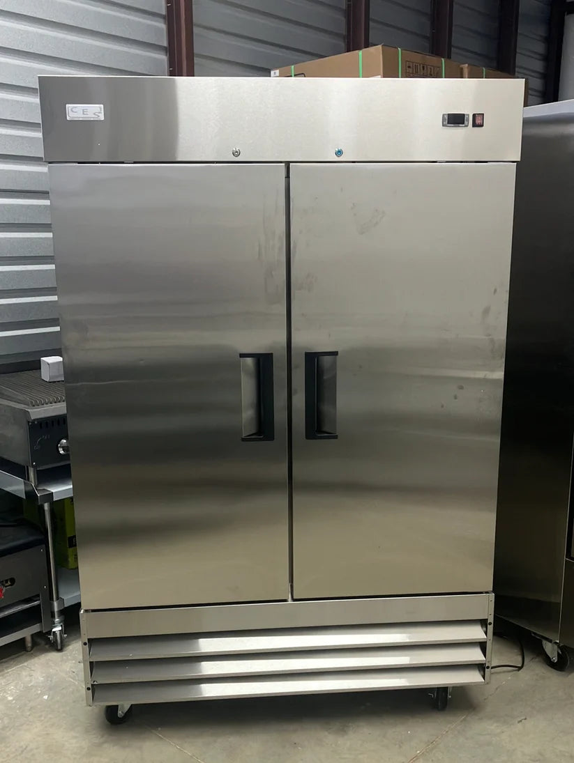 CES Two Door Stainless Steel Freezer