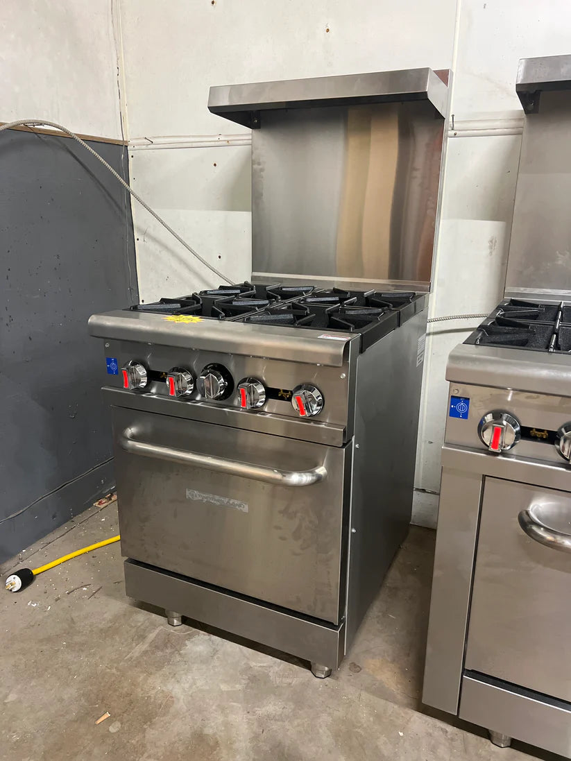 24" 4 Burner Stove with Oven