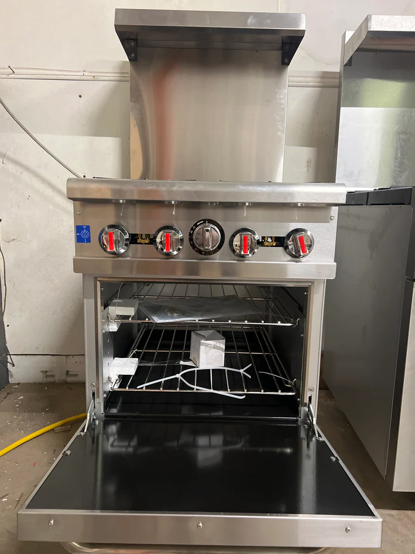 24" 4 Burner Stove with Oven