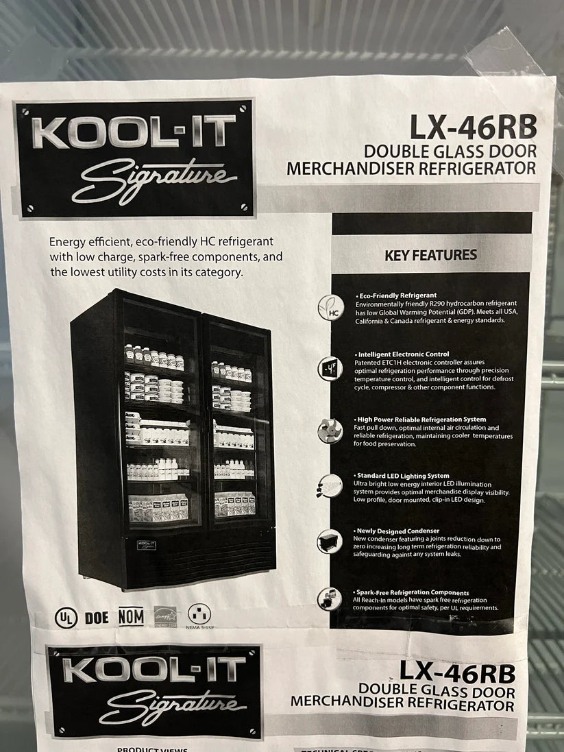 Kool-It Two Glass Door Cooler