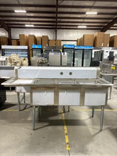 3 Compartment Sink w/ Left Drain Board